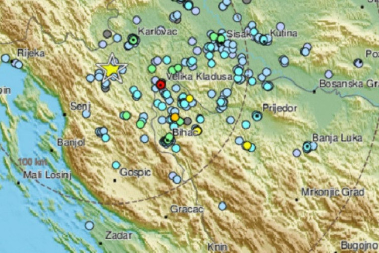 Jači zemljotres kod Slunja, osetio se širom Hrvatske
