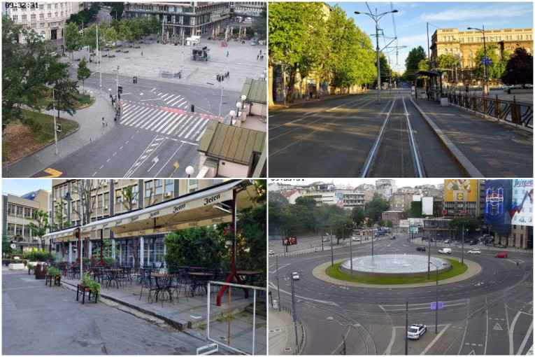 Prizor koji se retko viđa! Prazne beogradske ulice, pustoš u centru grada (VIDEO)