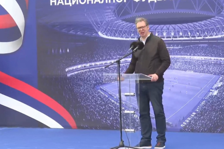 Vučić polaže kamen temeljac! Finale Lige Evrope na Nacionalnom stadionu, kandidovaćemo se za Olimpijske igre! (FOTO)