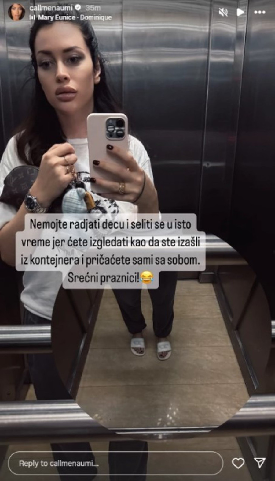 "Nemojte se seliti i porađati u isto vreme"! Mina Amidžić pokazala kako se oseća: Pričaćete sami sa sobom