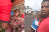 UZNEMIRUJUĆE! U bombaškim napadima u Kongu poginulo 12 ljudi: Mrežama kruži scena istraumiranog deteta koje skidaju sa mrtve majke (VIDEO)