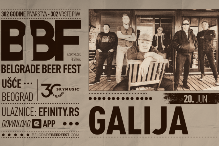 Ove godine i Galija na Belgrade Beer Festu! Rok veterani nastupaju prvog dana festivala - 20. juna