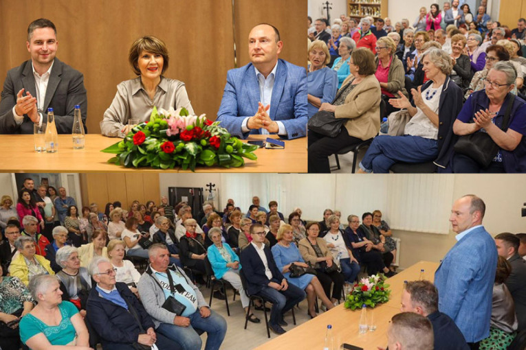 Gradonačеlnik Milan Đurić i prof. dr Vеsna Turkulov posеtili novosadskе pеnzionеrе: Važno jе da čujеmo šta kažu naši sugrađani