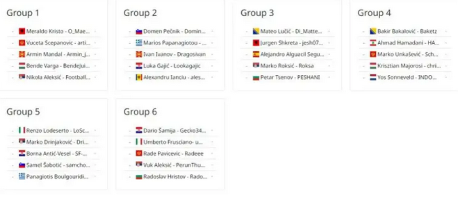 Poznate grupe za Adria eFootball2024 CUP, evo sa kim će se takmičiti naši reprezentativci