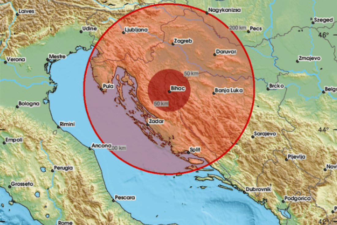 Zemljotres pogodio BiH, epicentar blizu Bihaća! Građani vrlo uznemireni