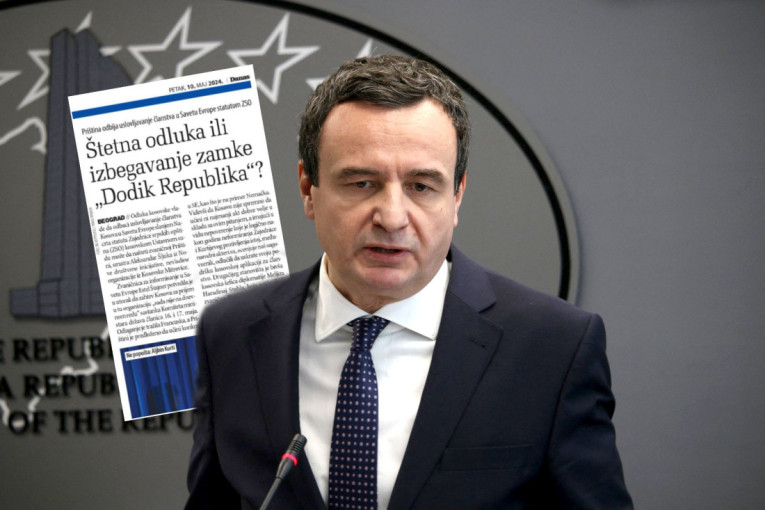 Nezapamćen skandal! Tajkunski list Danas nastavlja kampanju za Kurtija, a protiv ZSO, vređajući i Republiku Srpsku i Srbe!