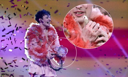 Pobednik "Evrovizije" slomio trofej na sceni! Povredio i palac - pa se oglasio