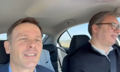 "Kad želite da usrećite predsednika...": Ministar Mali sa Vučićem u obilasku gradilišta EXPO (VIDEO)