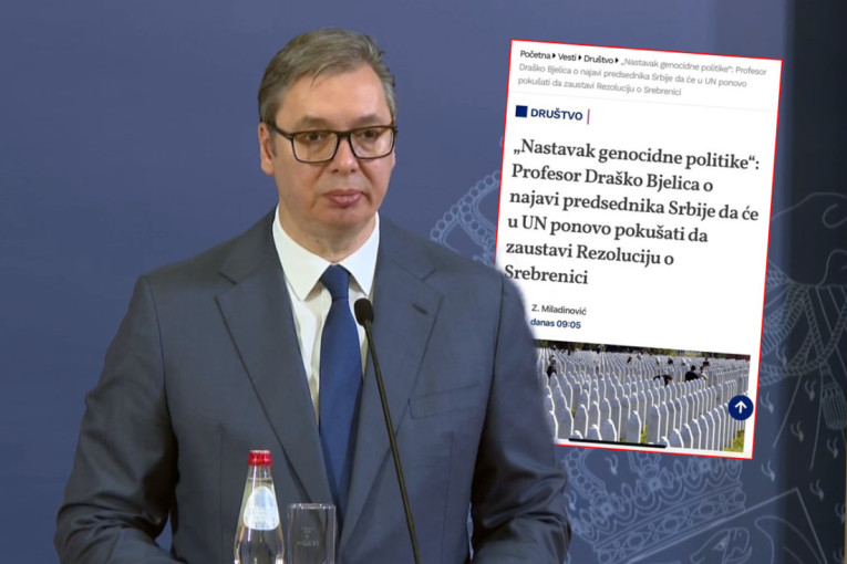 Mržnja nema granice! Tajkunski "Danas" napada Vučića zbog borbe protiv rezolucije o Srebrenici!