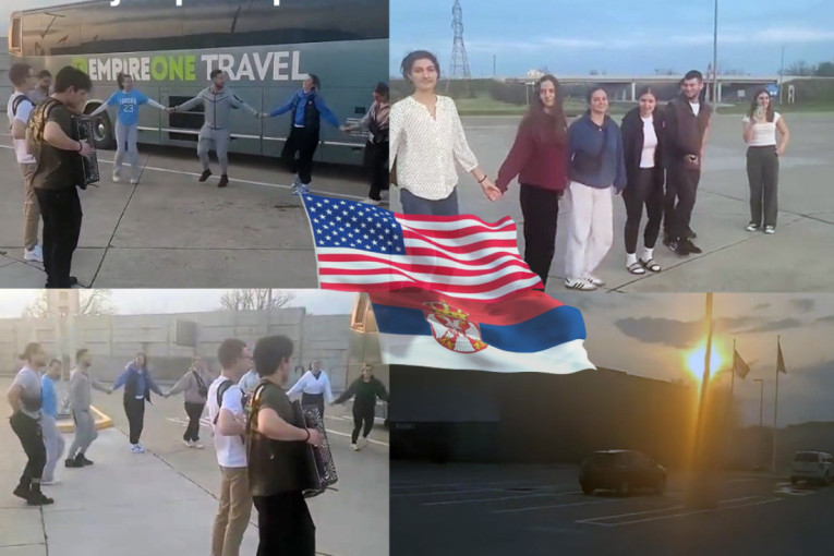 "Neka se zna ko smo": Srbi zaigrali užičko kolo na granici SAD i Kanade! (VIDEO)