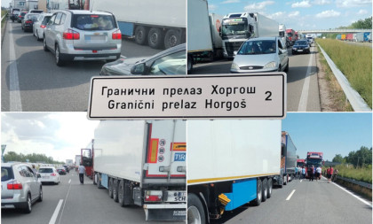Kolaps na prelazu Reske- Horgoš 2! Naše kamiondžije čekaju da uđu u Srbiju do tri dana, kolona duga 7 kilometra: "Hoćemo kući" (FOTO)