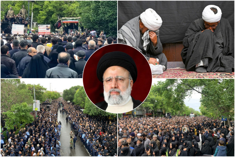 Iran tuguje za stradalim predsednikom! Počeli trodnevni pogrebni obredi za Ebrahima Raisija (VIDEO/FOTO)