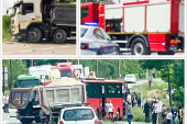 Kamiondžija bio drogiran! U nesreći kod Obrenovca poginuo vozač autobusa, a povređen 21 putnik