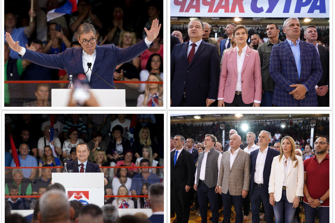 Predsednik Vučić - "Srbiju nikome i ni za šta nećemo dati": Izborna lista „Aleksandar Vučić - Čačak sutra“ održala predizborni skup