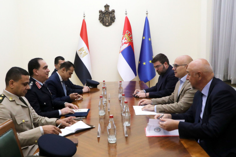 Vučević sa komandantom Vazduhoplovnih snaga Egipta o unapređenju saradnje (FOTO)