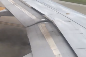 Drama u avionu! Putnici ugledali da dim kulja iz krila neposredno pre poletanja (VIDEO)
