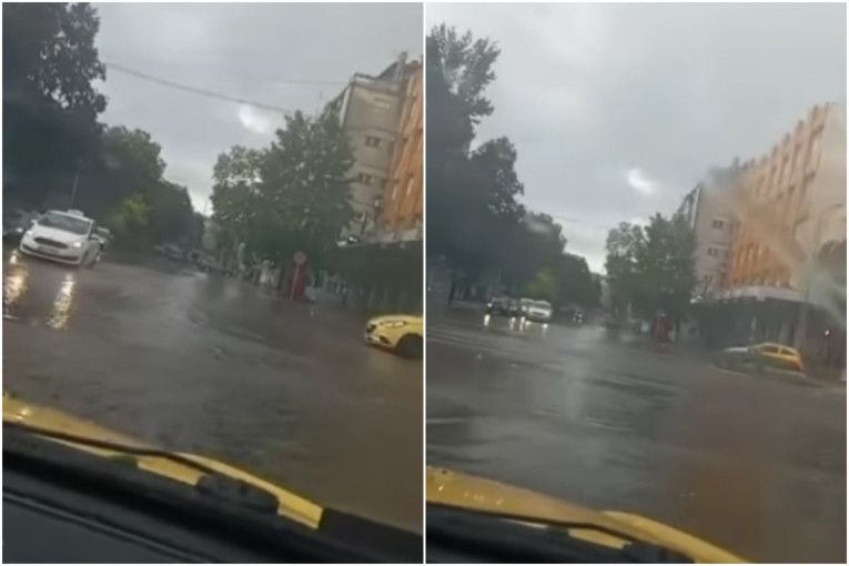 Snažno nevreme u Srbiji: Potop u Požarevcu, poplavljene ulice, RHMZ izdao upozorenje (VIDEO)