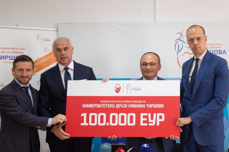 Humana Zvezda: Klinici u Tiršovoj donirano 100.000 evra (FOTO)