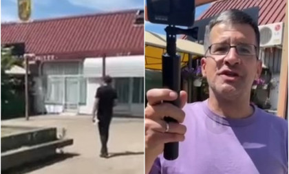 Napad na aktiviste SNS u Bloku 70! Dušan Čavić nasrnuo biciklom na devojku! (VIDEO)