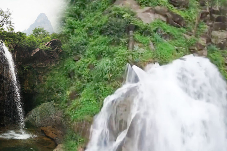 Voda iz najvišeg vodopada u Kini izlazi iz cevi! Planinar hteo da dođe do izvora, pa ga sačekalo iznenađenje, milioni šokirani (VIDEO)