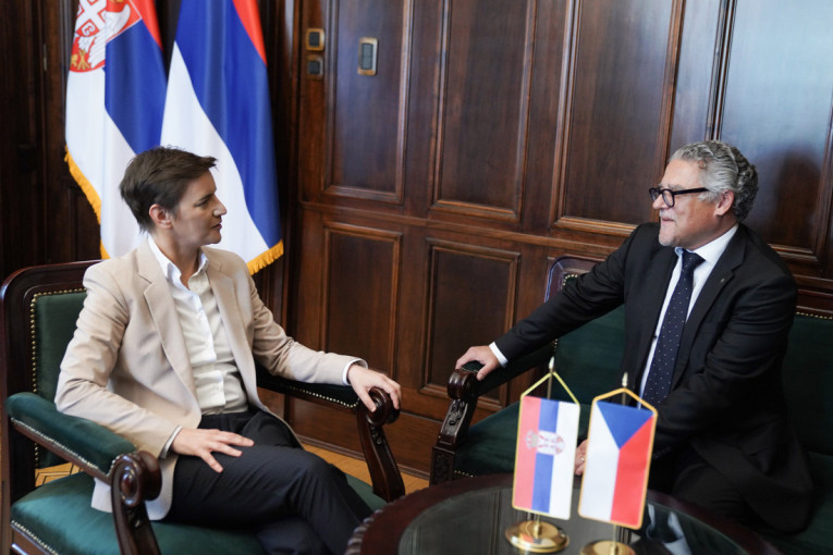 Ana Brnabić održala oproštajni sastanak sa ambasadorom Češke Tomašom Kuhtom