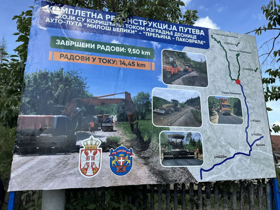 Obećano - ispunjeno: Novi asfaltni putevi umesto starih i oštećenih tokom izgradnje auto-puta, stigao spas za stotine meštana čačanskih sela