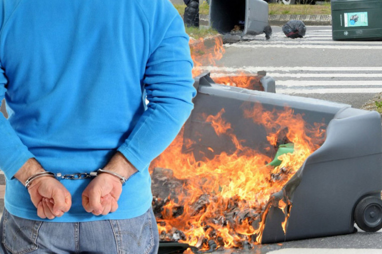 Priveden piroman u Novom Sadu: Išao gradom i palio kontejnere, brzom intervencijom uhapšen