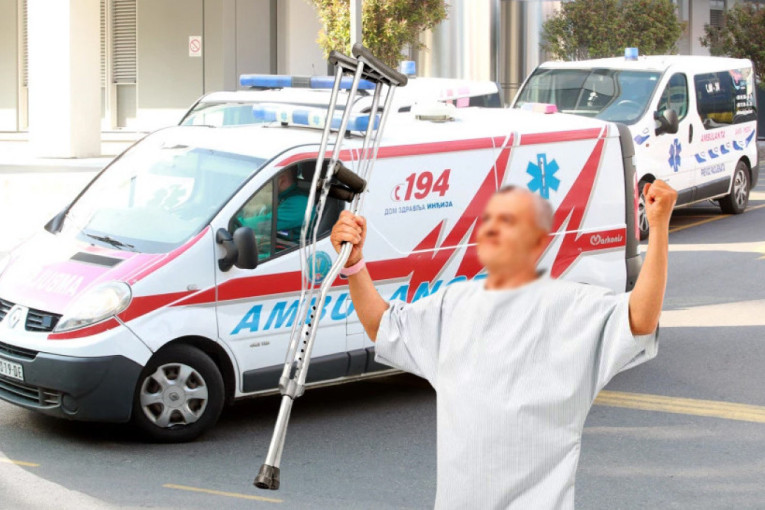 Pretučen vozač saniteta ispred bolnice u Jagodini! Razjareni čovek ga tukao pesnicom, pa onda štakom