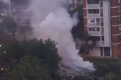 Zapalila se baraka u zoru! Veliki požar u Novom Sadu (VIDEO)