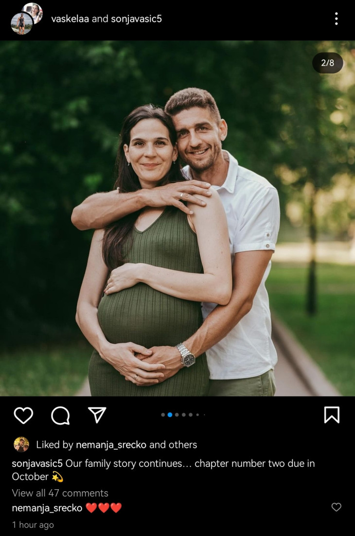 Sonja i Miloš nastavljaju porodičnu bajku: Rode ponovo stižu u dom poznatog sportskog para (FOTO)