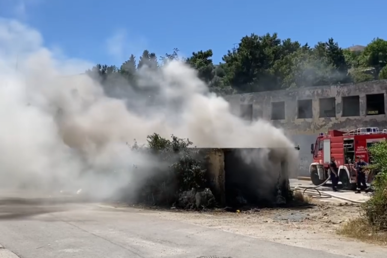 Drama u Ulcinju: Izbio ogroman požar! "Gust dim prekrio naselje, strah nas je da se vatra ne približi kućama" (FOTO)