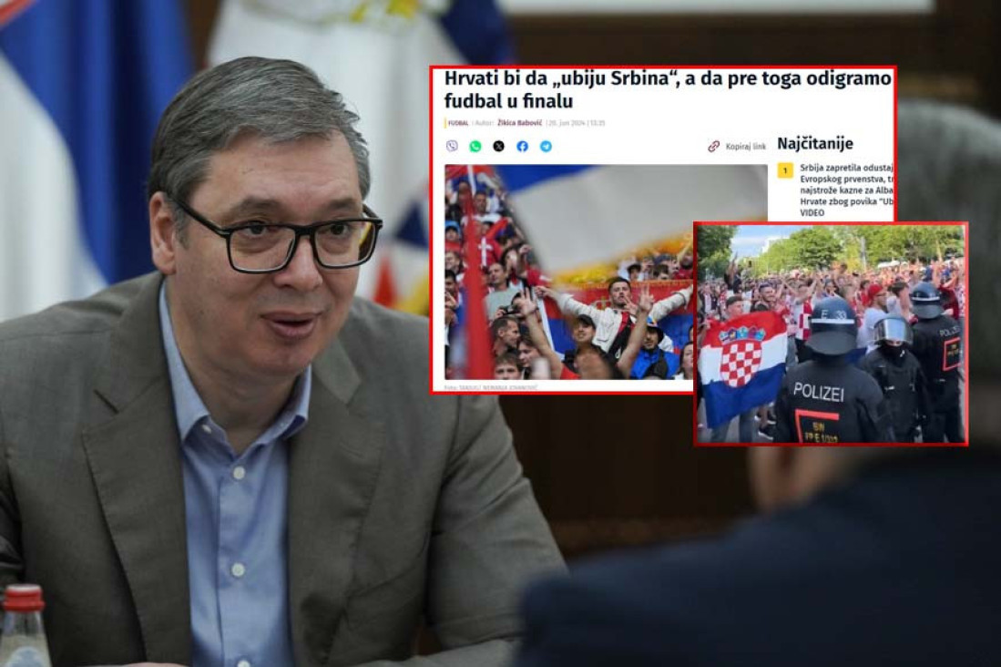 Antisrpsko orgijanje na EURU: Ustaše i Šiptari skandiraju omiljeni slogan srpske opozicije protiv Vučića, tajkunski medij ih veliča! (VIDEO)