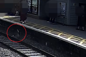 Dete palo na šine, na stanici nastala drama: Muškarac ga spasao nekoliko sekundi pre nego što je stigao voz (VIDEO)