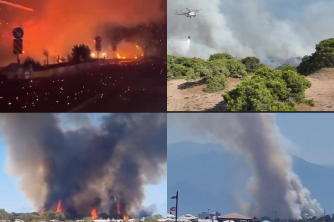 Požar u blizini turskog letovališta Antalija! Gori u blizini hotela, evakusani stanovnici nekoliko sela (VIDEO)