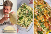 Recept dana: Pita harmonika od šunke, sira i spanaća, pravi se za 20 minuta, a idealna je za svaku priliku (VIDEO)