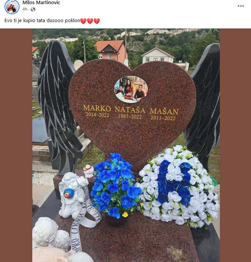 Otac dečaka ubijenih na Cetinju se oglasio na sinovljev rođendan! Danas bi napunio 10 godina, ja vam ga na groblju pravim zbog krvnika