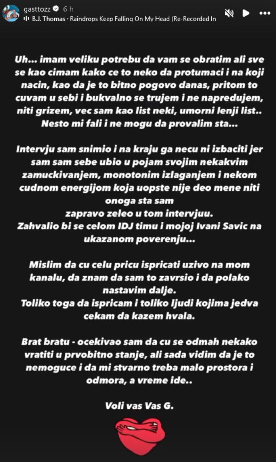 Gastoz ima posledice nakon zatvora na Tajlandu: Nemoguće je da se vratim u prvobitno stanje...