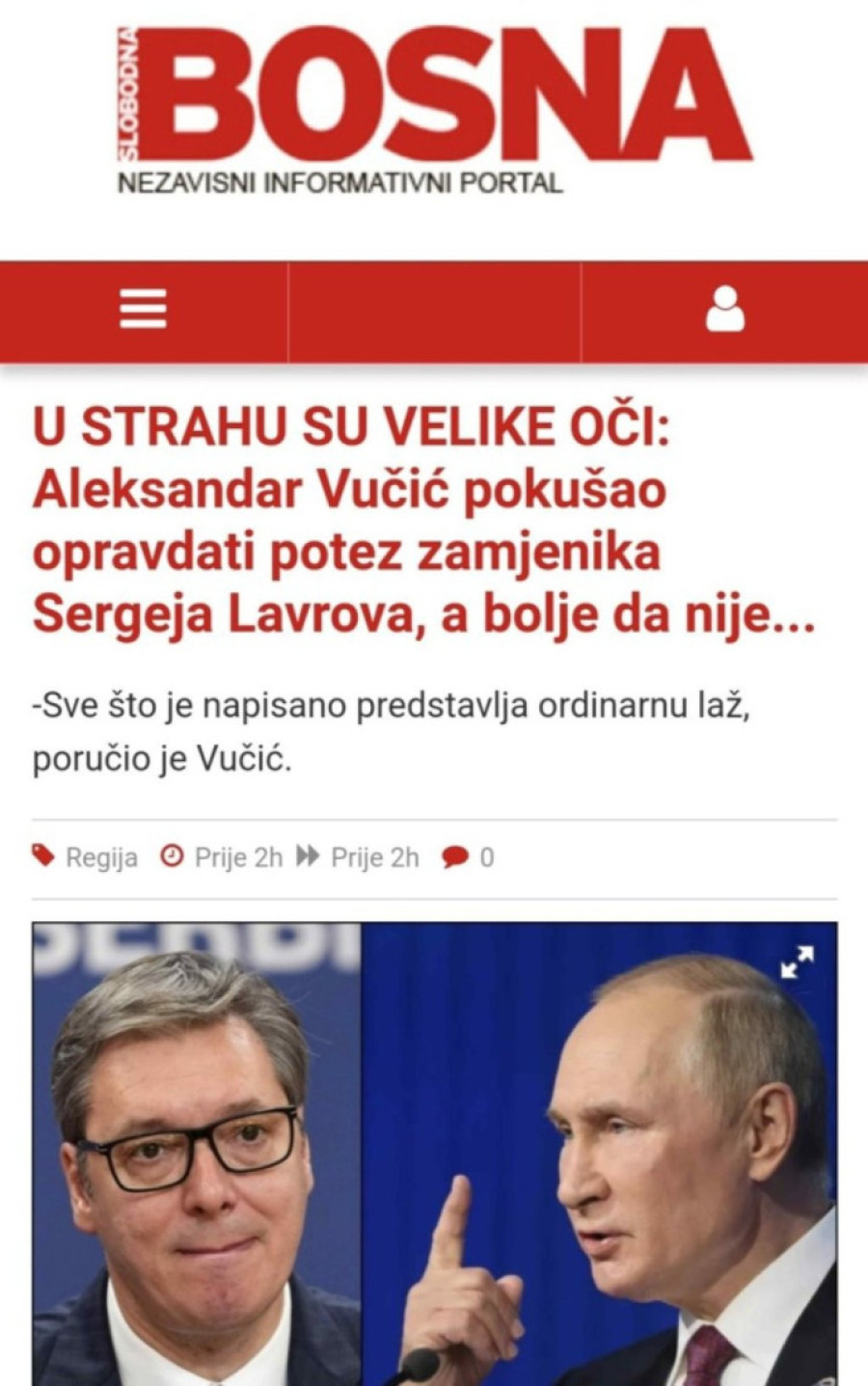 Združeni udar radikalnih islamista i ustaša na Vučića: Ovako su pokušali da perfidno miniraju srpsko-rusko prijateljstvo! (FOTO)