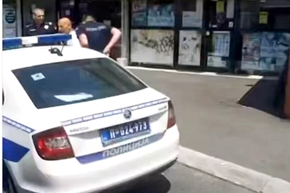 Lisice na ruke, glava na haubu! Snimak hapšenja u Beogradu (VIDEO)