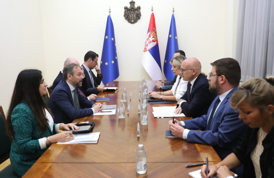 Vučević i Žiofre o reformskoj agendi: Srbija u potpunosti posvećena ispunjenju zadatih ciljeva do 2027.