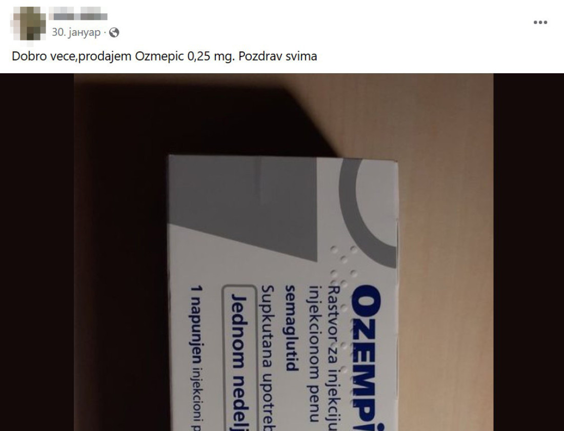 Cveta crno tržište popularnog leka za mršavljenje: Na društvenim mrežama ga prodaju čak i ispod cene u apoteci!