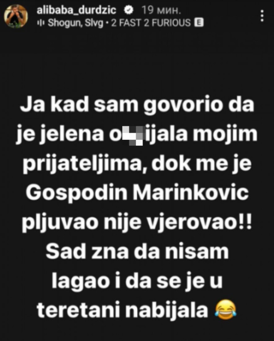 Kad Marinković još ovo bude čuo, tek mu neće biti lako: Sad zna da ga nisam lagao, kad je Jelena u pitanju! (FOTO)