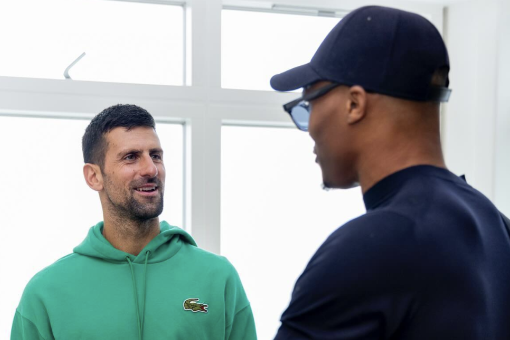 Nole je dobio zadatak na Vimbldonu! Đoković ugostio baš posebnog NBA gosta! (FOTO)