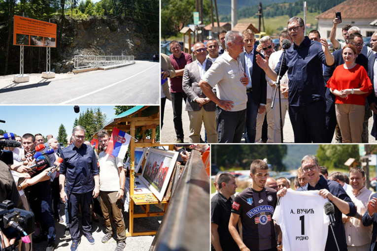 Vučić obišao rekonstruisani put Studenica-Rudno: Nema ekonomskog opravdanja, ali to je ulaganje u vas koji živite ovde, to povezuje ljude