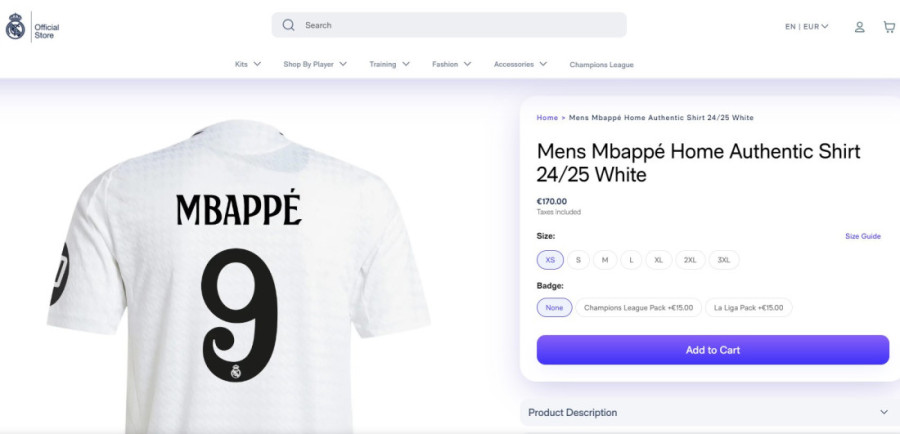 Realove radnje već pune Mbapeovih dresova: Uopšte nije jeftin i za 20 evra je skuplji od Vinisijusovog ili Belingemovog (FOTO)