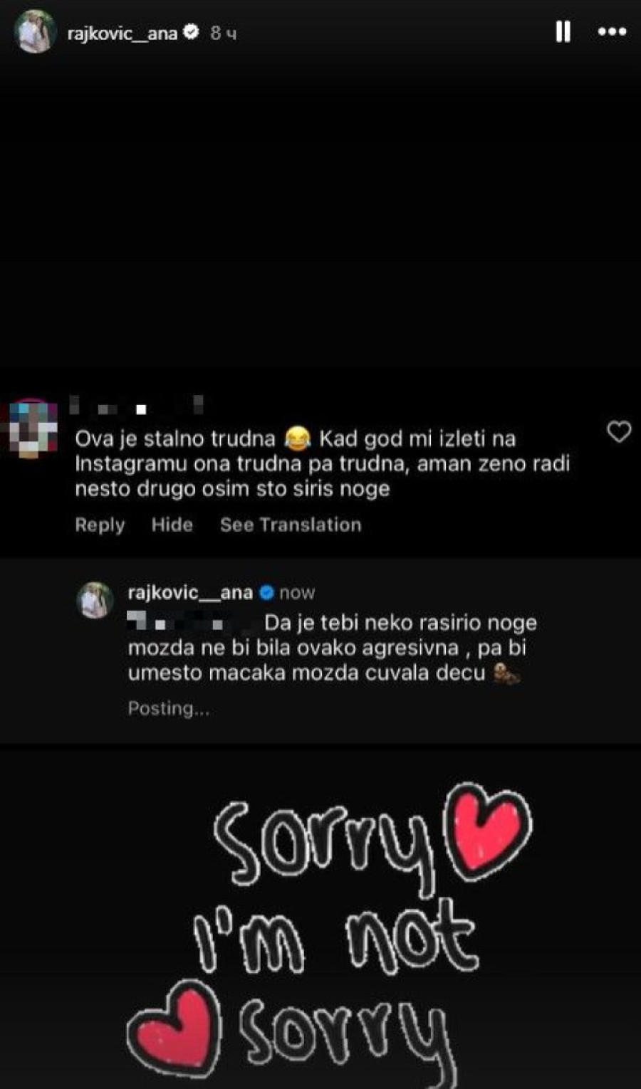 Ana Rajković brutalno odgovorila na uvrede! Prozvali je zbog trudnoće, ona uzvratila: Možda ne bi bila agresivna