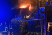 Gori kuća u Višnjičkoj banji! Požar gasi 19 vatrogasaca sa šest vozila! (VIDEO)