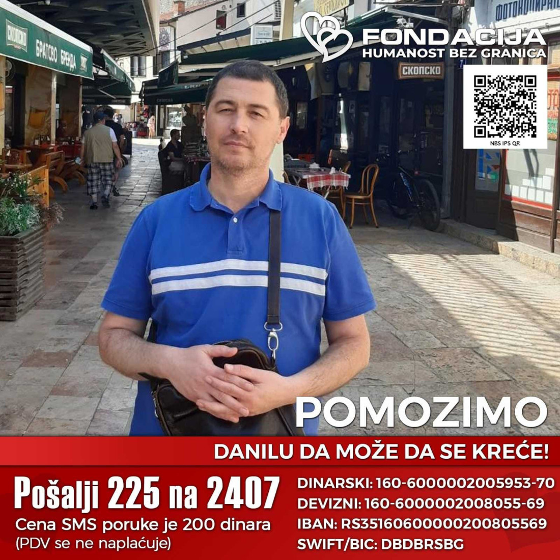 Jedan SMS za bolji život: Pomozimo Danilu da može da se kreće!