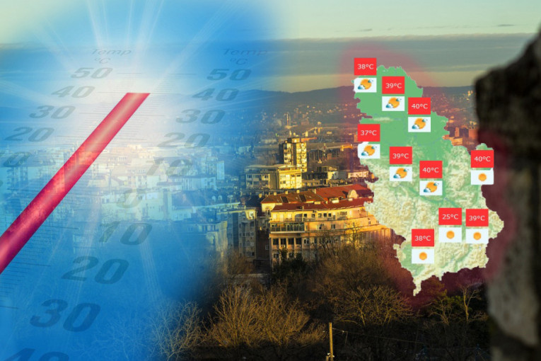 Cela Srbija "gori": Ovo su trenutne temperature u gradovima, negde je i iznad 40!