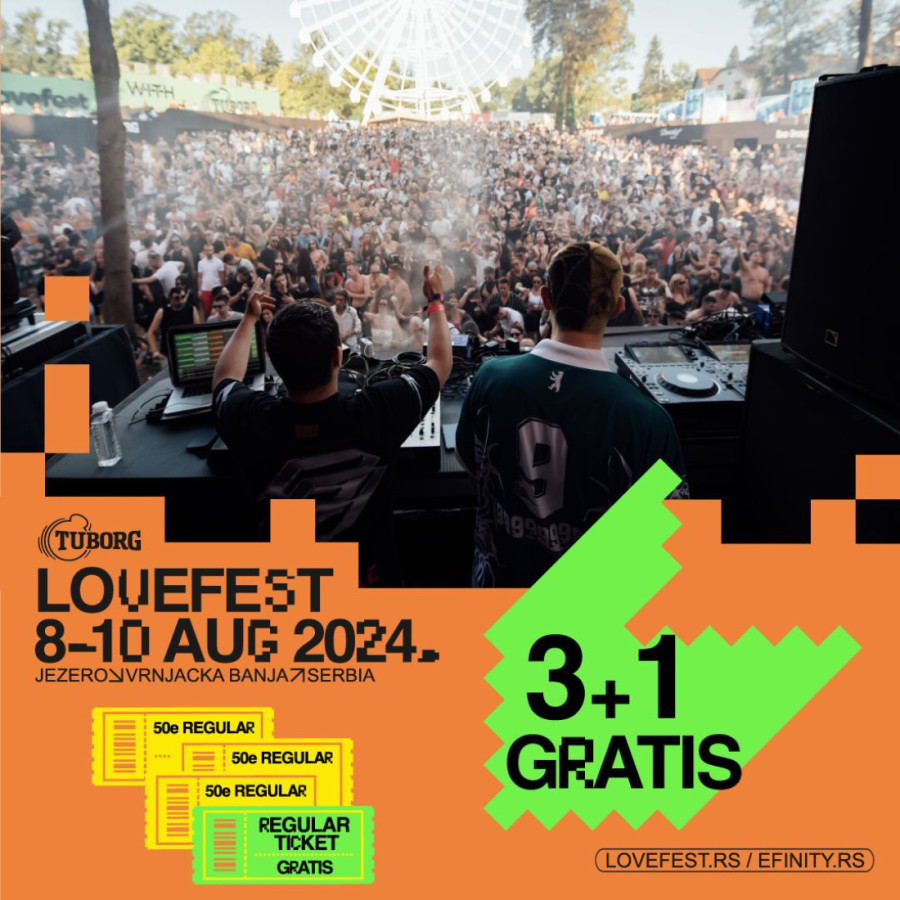 Još tri nedelje do početka najvećeg izdanja Tuborg Lovefesta: Ovo su najveće zvezde koje dolaze u Vrnjačku Banju od 8. do 10. avgusta